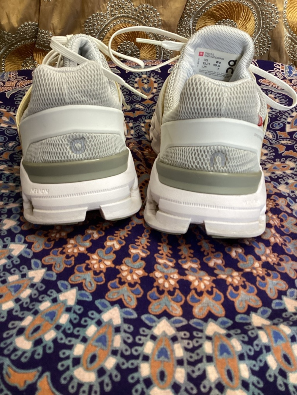 On Running Swiss EnginerrClodswift Off-White/Gray Running Sneakers 9W - Picture 9 of 16